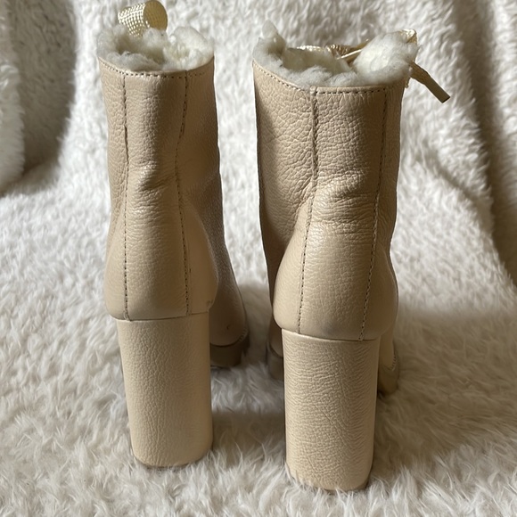 SCHUTZ Zhara winter white leather lace up boots - Picture 8 of 13